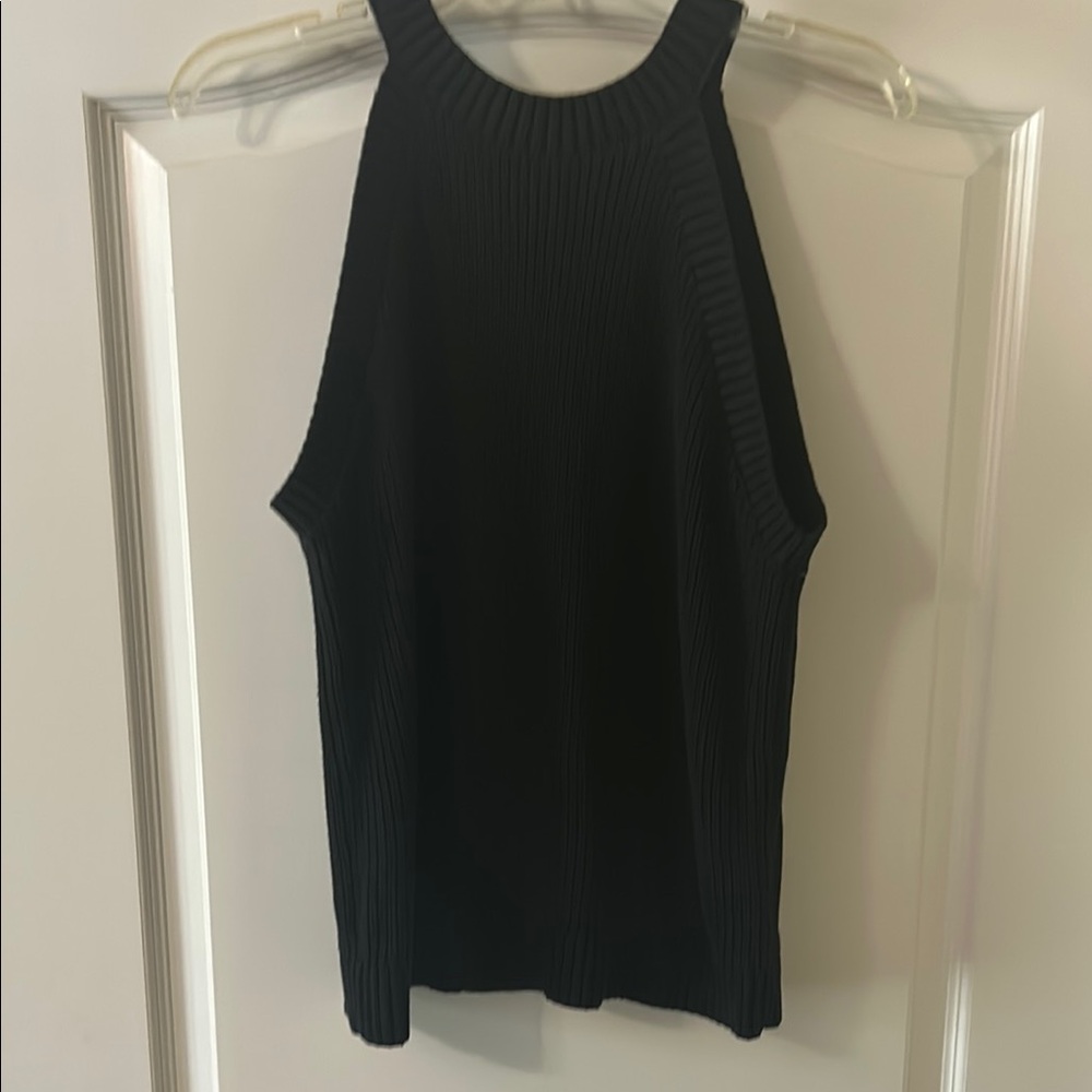 Old Navy Black  Ribbed Knit Top